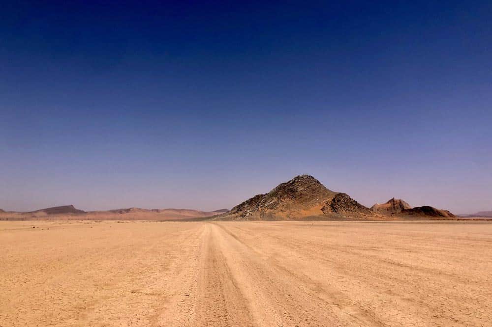 traversée du lac Maider au Maroc